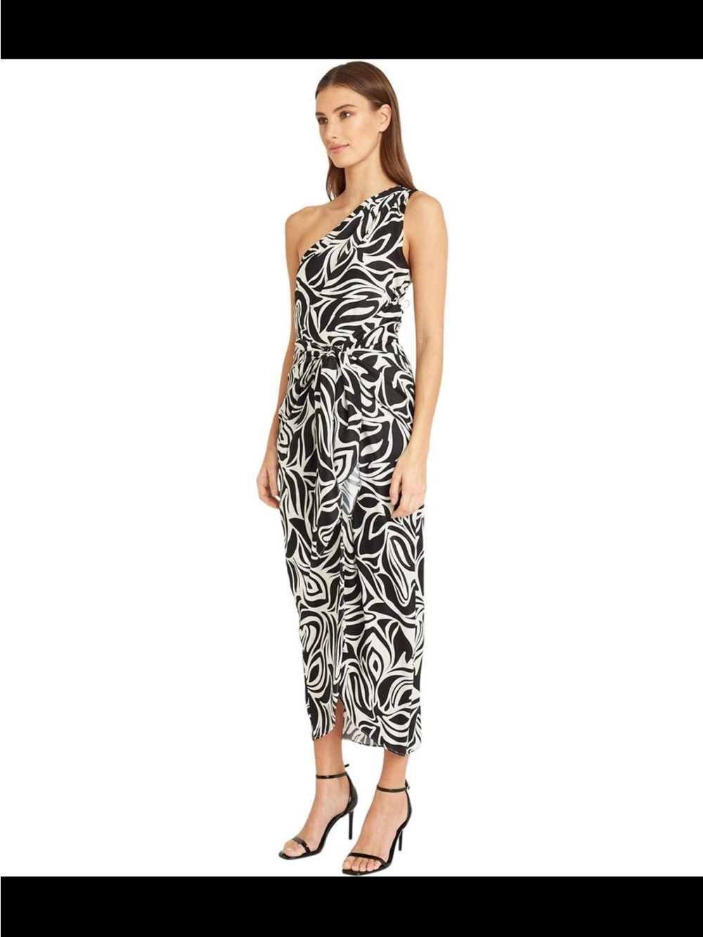 NWT Donna Morgan Midi Dress🤍🖤 - Picture 2 of 13